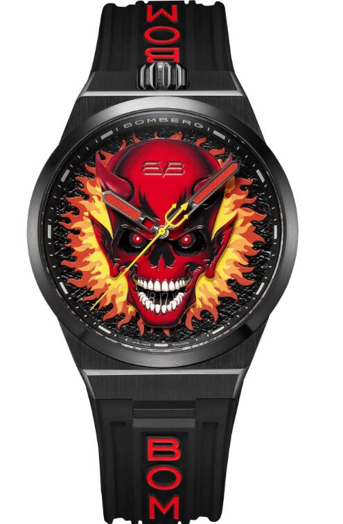 Bomberg BOLT-68 NEO DEVIL SKULL FLAMES BF43H3PBA.01-1.12 Replica Watch